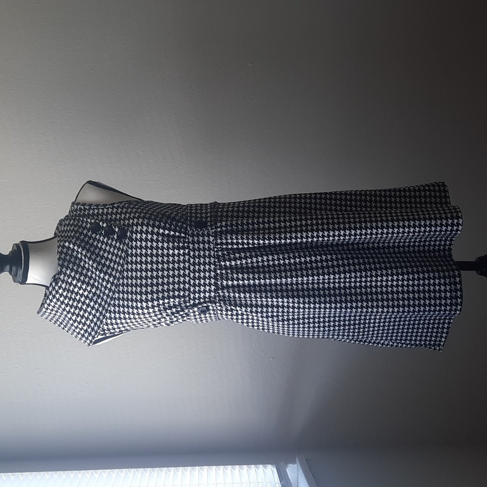 50s Style Houndstooth Dress
